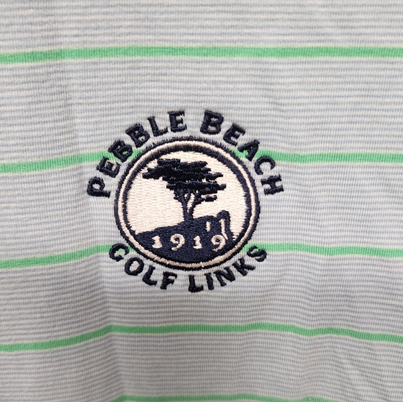 Fennec Golf Sunwashed Collection Men's Large Peeble Beach Golf Links Polo Shirt - Picture 5 of 7